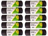 Norm Endüstriyel Jumbo Çöp Torbası Poşeti - 2 Kat - Siyah - 500 Gr. - 80 x 110 Cm. / 10 Rulo - 1