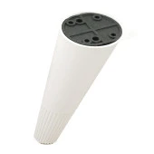 Açılı Konik Ayak Mobilya Baza Koltuk Puf Ayağı Beyaz 12 cm thumbnail 1