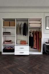 Ünüvar Konsept Polo 6 Kapı 2 Çekmeceli Gardrop thumbnail 2