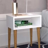 Ünüvar Konsept White Retro Başucu Komodin thumbnail 1