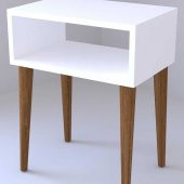 Ünüvar Konsept White Retro Başucu Komodin thumbnail 3