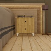 Ünüvar Konsept Emre İki Çekmeceli Lüx Komodin Meşe k1 thumbnail 1