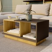 Ünüvar Konsept Dekoratif Orta Sehpa Meşe-Antrasit thumbnail 4