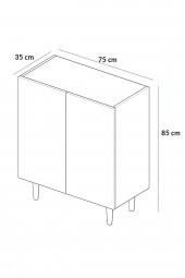 Ayakkabılık Midi - Ceviz - 4
