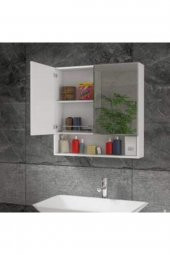 Aynalı Avabo Dolabı Lavabo Dolabı Banyo Dolabı Raflı Dolap Ars L 70 - 2