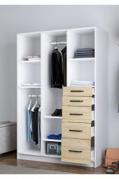 Ünüvar Konsept 3 Kapaklı 5 Çekmeceli Gardırop thumbnail 3