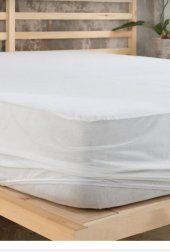 PAMUKLU 120 X2 00 ÖLÇÜSÜNDE  FITTED  SIVI GEÇİRMEZ ALEZ  YATAK KORUYUCU  TULUM - 1