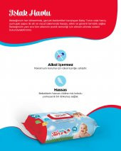 Baby Turco Islak Havlu Mendil Klasik 90 Yaprak 27 Li Set Plastik Kapaklı 2430 Yaprak - 6