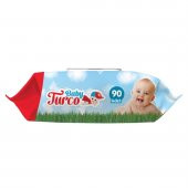 Baby Turco Islak Havlu Mendil 90 Yaprak Plastik Kapaklı Karma 6 Lı Set (Klasik-Beyaz Sabun) - 2