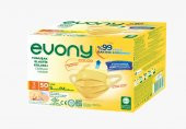 Evony 3 Katlı Filtreli Burun Telli Cerrahi Maske 50 Li Paket Small/Medium Sarı 160*90MM - 1