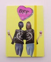 Lastikli Noktalı Sert Kapak Best Friend Defter - 4