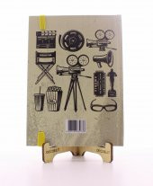 Lastikli Çizgisiz Sert Kapak Retro Cinema Defter - 2