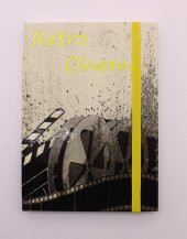 Lastikli Çizgisiz Sert Kapak Retro Cinema Defter - 3