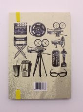 Lastikli Çizgisiz Sert Kapak Retro Cinema Defter - 4