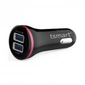Tsmart iPhone Şarj Kablolu 2 USB iPhone 3,1A Araç Şarj Seti Beyaz TS-A24 - 2