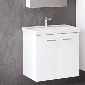 Denko Terra 60 cm MDF Beyaz Banyo Dolabı Takımı ve Boy Dolabı - 2