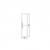 Denko Terra 60 cm MDF Beyaz Banyo Dolabı Takımı ve Boy Dolabı - 4