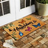 Esnature Hoşgeldiniz Kelebek Dekoratif İç ve Dış Kapı Paspası 45x70 Cm - 1