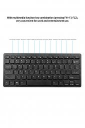 TahTicMer   Hometech Quad Tab 10 Kablosuz Wireless Taşınabilir Klavye Mouse Set Q Klavye - 4