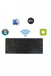 TahTicMer   Apple iPad Mini 1 Mini 2 Mini 3 Bluetooth Klavye Slim Model Kablosuz Wireless Q Klavye - 2
