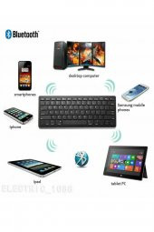 TahTicMer   Bluetooth Wireless Q Klavye Tüm Telefon Tablet MacBook PC İçin Uygun Klavye - 2
