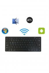 TahTicMer   Bluetooth Wireless Q Klavye Tüm Telefon Tablet MacBook PC İçin Uygun Klavye - 3