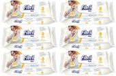 Fibril Islak Havlu Mendil 90 Yaprak Baby Sensitive Plastik Kapaklı (6 Lı Set) 540 Yaprak - 1