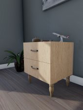 ÖMER ÇİFT ÇEKMECELİ KOMODIN - 2