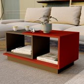 Ünüvar Konsept Dekoratif Orta Sehpa Antrasit-Kırmızı thumbnail 1