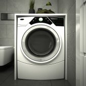 Çamaşır Makinesi Alt Dolabı - Beyaz - 2