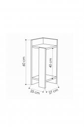 Ünüvar Konsept Başucu Komodin Beyaz thumbnail 5