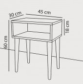 Ünüvar Konsept Komodin Ceviz thumbnail 4