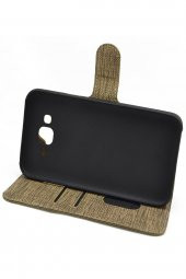 TahTicMer   General Mobile GM 21 Kılıf Kumaş Kredi Kartı Para Bölmeli Standlı Exclusive Spor Cüzdan - 3
