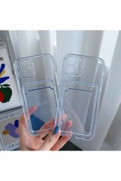 TahTicMer   Samsung Galaxy S22 Kılıf Silikon şeffaf Kredi Kartlık Bölmeli Antişok Dört Köşe Darbe Korumalı - 2