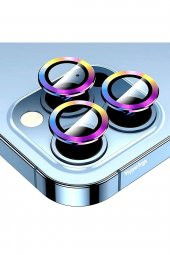 TahTicMer   Apple iphone 13 Pro Max Kamera Lens Koruyucu Kırılmaz Metal çerçeveli Kamera Lens Koruma - 1