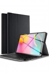 TahTicMer   Apple iPad 8. Nesil A2270 A2428 A2429 A2430 10.2 inç Kablosuz Klavyeli Mıknatıslı Kılıf Standlı - 2