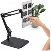 TahTicMer   Tablet Telefon Standı Masaüstü Süspansiyonlu Makas Metal Yapı Masa Tutuculu  Stand - 3