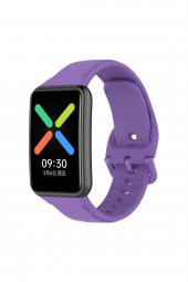 TahTicMer   Oppo Watch Free Kayış Silikon Akıllı Bileklik Spor Kordon - 1