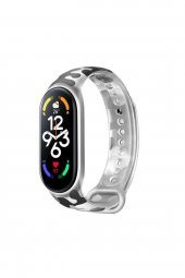 TahTicMer   Xiaomi Mi Band 6 Kayış Renkli Silikon Akıllı Bileklik Kordon Kayış - 1