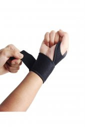 TahTicMer   Ayarlanabilir Spor Bilekliği Parmaktan Geçmeli Neopren Bandaj Sporcu El Bileklik Basınç Desteği - 1