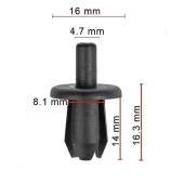 Opel Fiat Ford Universal Davlumbaz Klipsi1719245 50 Adetli Paket - 2