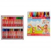 Fatih Pastel Boya Karton Kutu Köşeli 24 Renk 50340 - 1