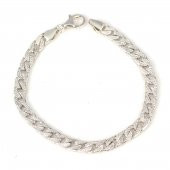 925 Ayar Gümüş 0,5 mm Zincir Bileklik - 3