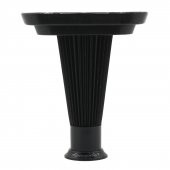 (4 ADET) Mobilya Kanepe Ünite Koltuk Ayağı 15 cm Siyah Baza Ayak - 5