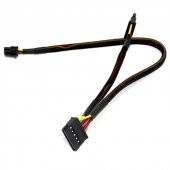 Dell Vostro-Optiplex Mini 6 Pin to 2xSATA Power Kablo - 1