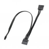 Lenovo Mini 4 Pin to 2xSATA Power Kablo - 1