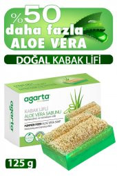 Doğal Kabak Lifli El Yapımı Aloe Vera Sabunu 125g - 2