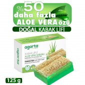 Doğal Kabak Lifli El Yapımı Aloe Vera Sabunu 125g - 1