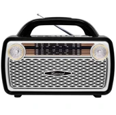 Simex Historical FM Radyo ve Bluetooth Hoparlör Gümüş - 1