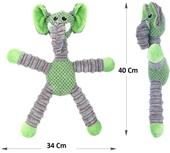 Fil Figürlü Peluş Öten Köpek Oyuncağı 40 Cm thumbnail 3